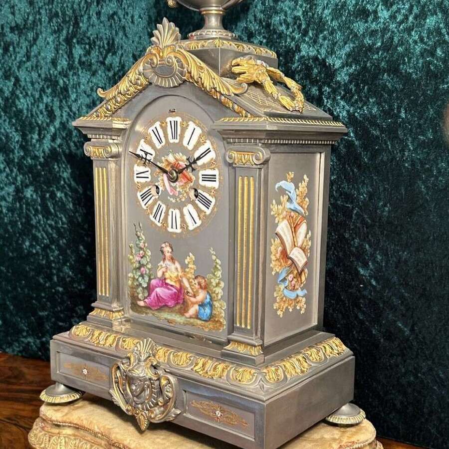 19th-century French Mantle Clock Circa 1880