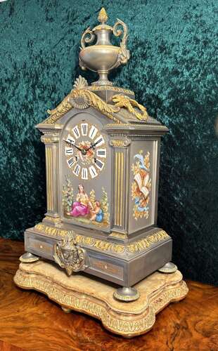 19th-century French Mantle Clock Circa 1880