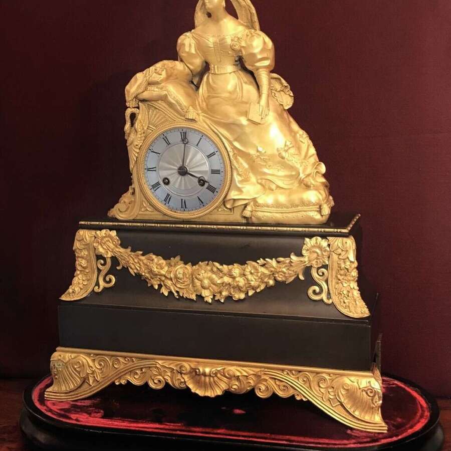 Fine Regency Eight-day Striking Mantle Clock Circa 1830