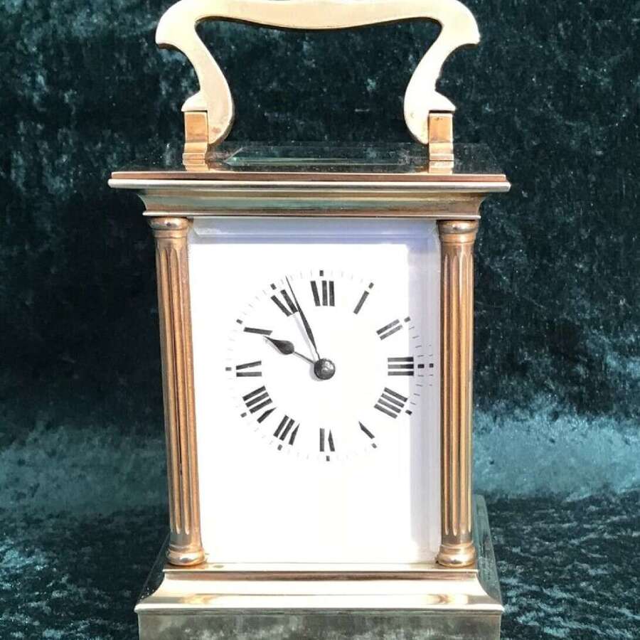 A Good Eight Day Striking Carriage Clock Circa 1900