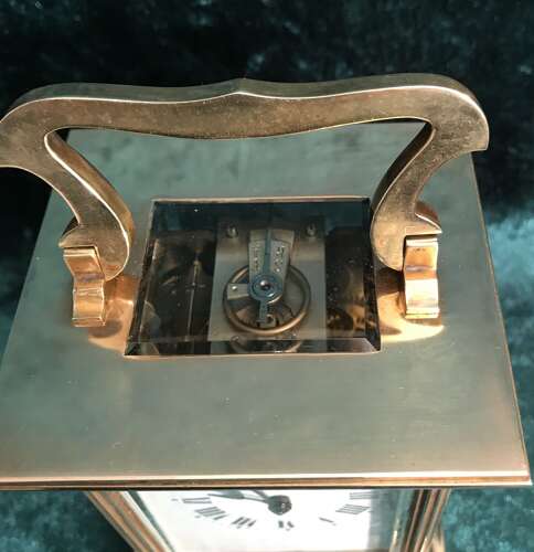 A Good Eight Day Striking Carriage Clock Circa 1900