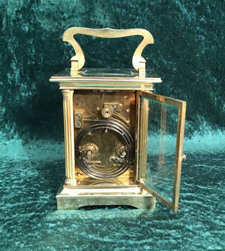A Good Eight Day Striking Carriage Clock Circa 1900
