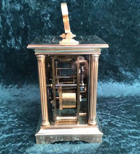 A Good Eight Day Striking Carriage Clock Circa 1900