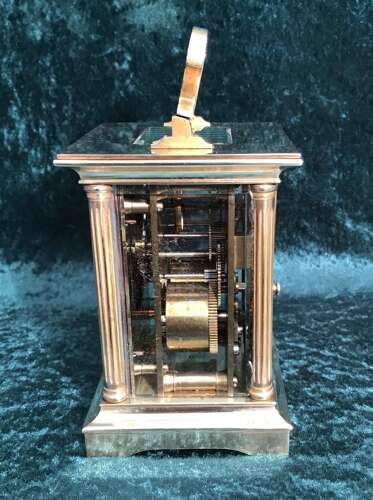 A Good Eight Day Striking Carriage Clock Circa 1900