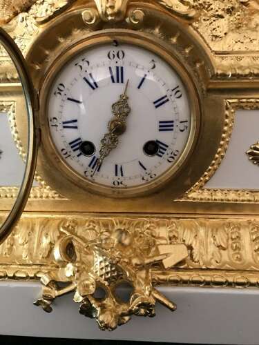 French Eight Day Striking Mantle Clock Circa 1880