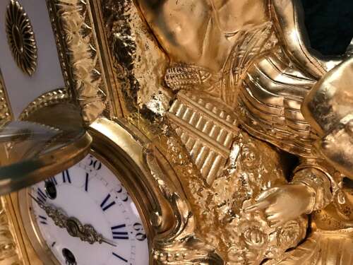 French Eight Day Striking Mantle Clock Circa 1880