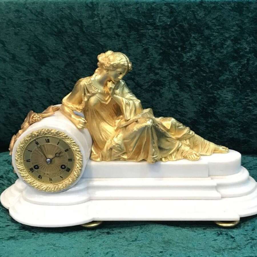 Victorian Eight Day Striking Mantle Clock Circa 1880