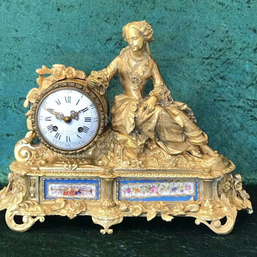 19th Century Palais Royal 
,Mantle Clock, Circa 1875