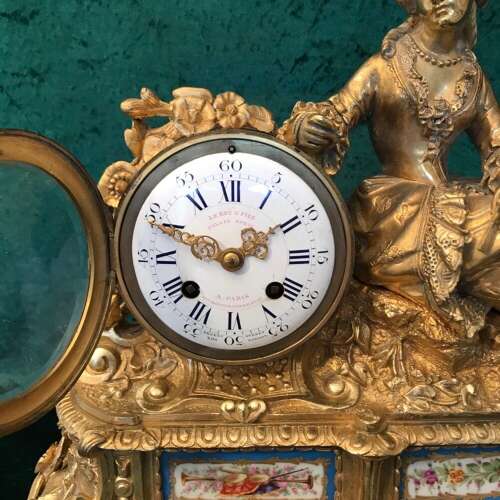 19th Century Palais Royal
,Mantle Clock, Circa 1875