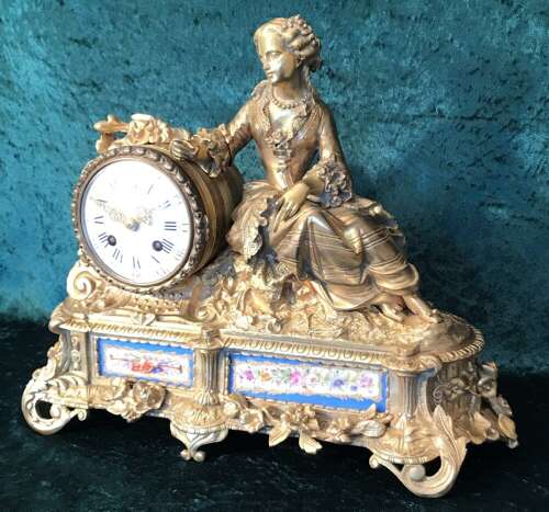 19th Century Palais Royal
,Mantle Clock, Circa 1875