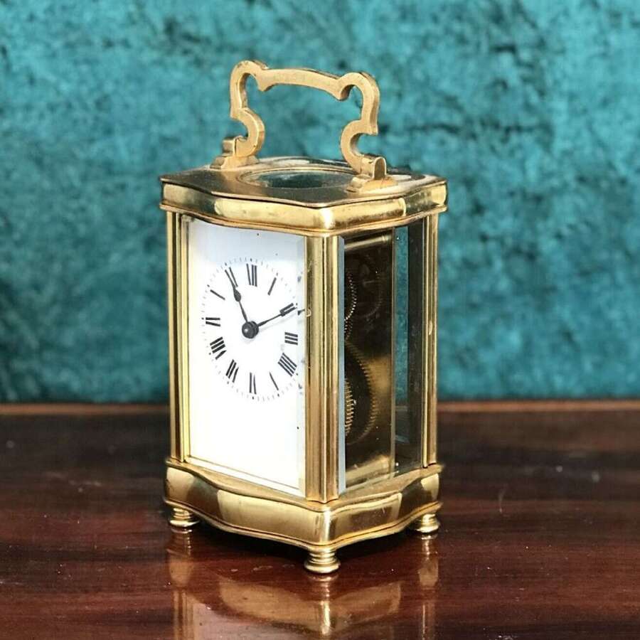 Eight Day Serpentine Cased Carriage Clock