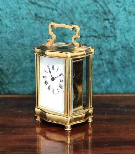 Eight Day Serpentine Cased Carriage Clock