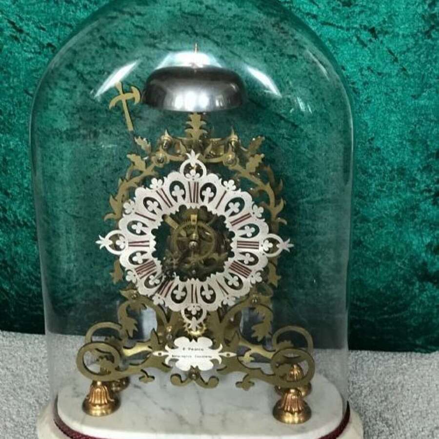 Fine 19th Century, Skeleton Clock, Circa 1875, Striking , Library, Mantel,Clock