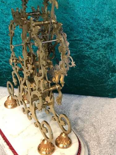 Fine 19th Century, Skeleton Clock, Circa 1875, Striking , Library, Mantel,Clock