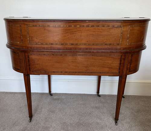 Carlton House Desk, Satinwood Circa 1910