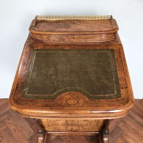 Victorian Walnut Davenport Circa 1890
