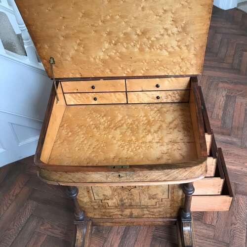 Victorian Walnut Davenport Circa 1890