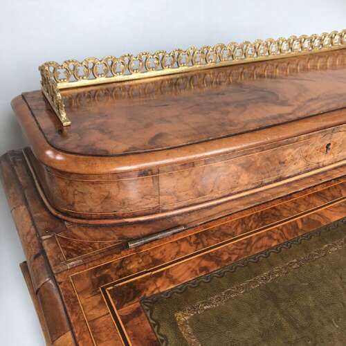 Victorian Walnut Davenport Circa 1890