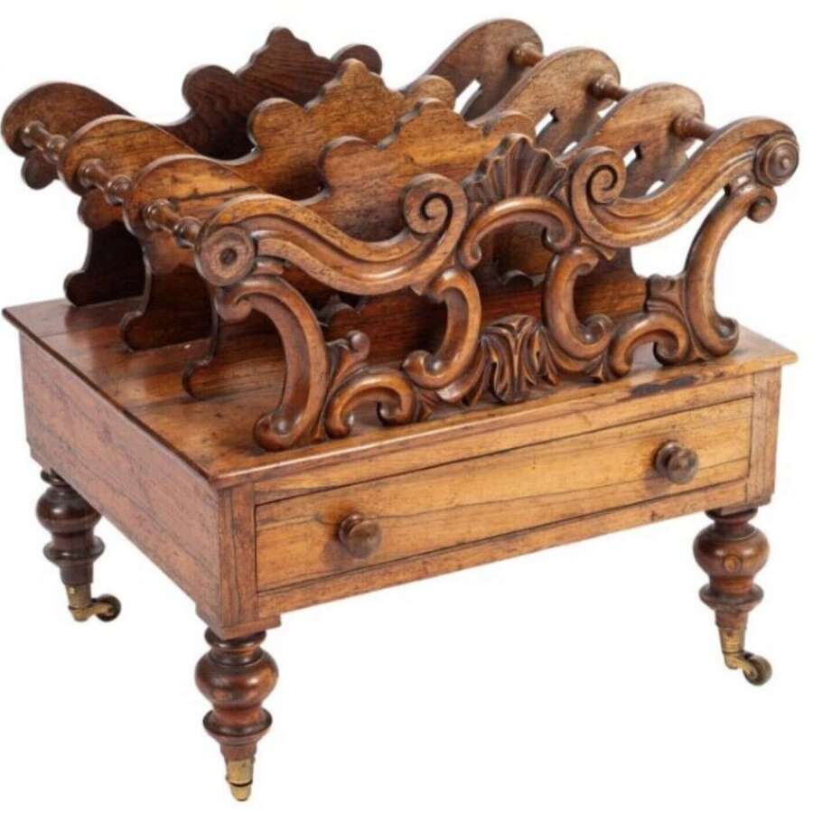 Victorian Rosewood Canterbury Circa 1875
