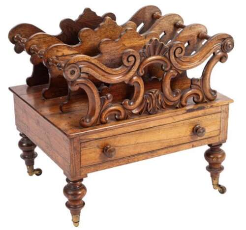 Victorian Rosewood Canterbury Circa 1875