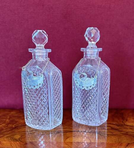 Pair Of Edwardian Decanters And Stoppers Circa 1900