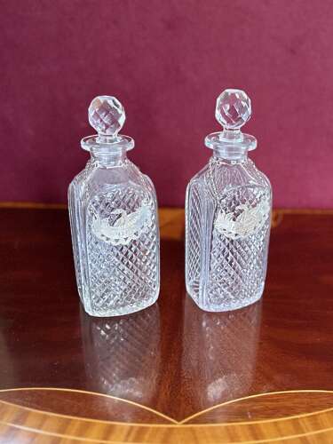 Pair Of Edwardian Decanters And Stoppers Circa 1900