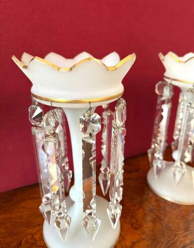 Pair Of Lustres Victorian Circa 1880