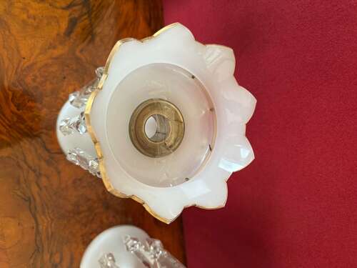 Pair Of Lustres Victorian Circa 1880