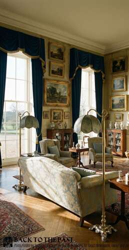 Stylish Pair Of Standard Lamps, Circa 1920
