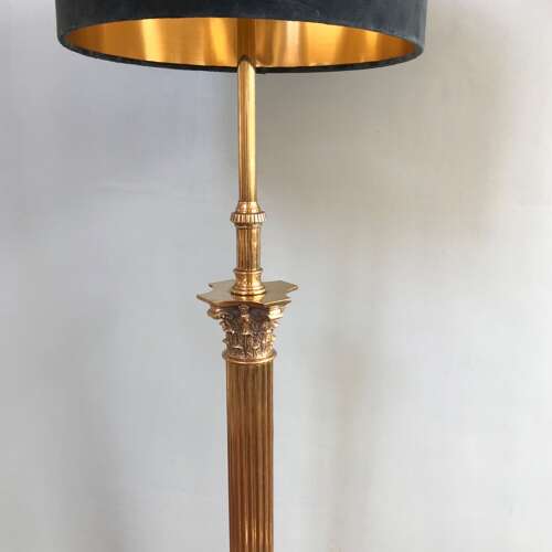 A Good And Large Standard Lamp Circa 1920