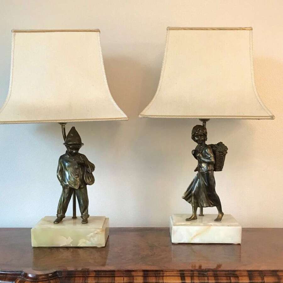 Pair Of Lamps Circa 1930