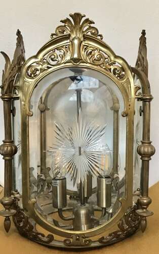 Superb Quality 4 Glass Hall Lantern, Chandelier, Ceiling Light