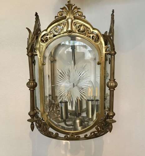 Superb Quality 4 Glass Hall Lantern, Chandelier, Ceiling Light