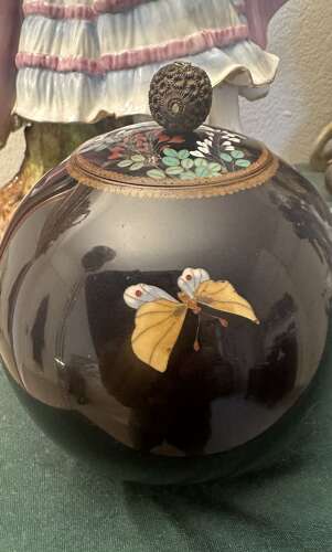 Cloisonne Jar And Cover Circa 1890. Meiji Period.