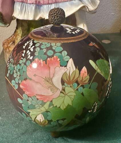 Cloisonne Jar And Cover Circa 1890. Meiji Period.