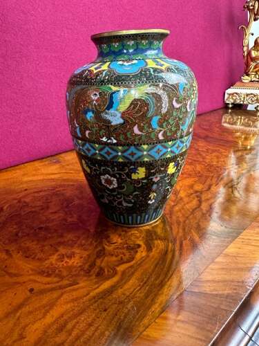 Fine, Cloisonn Vase Circa 1900. Japanese Vase. Meiji Q