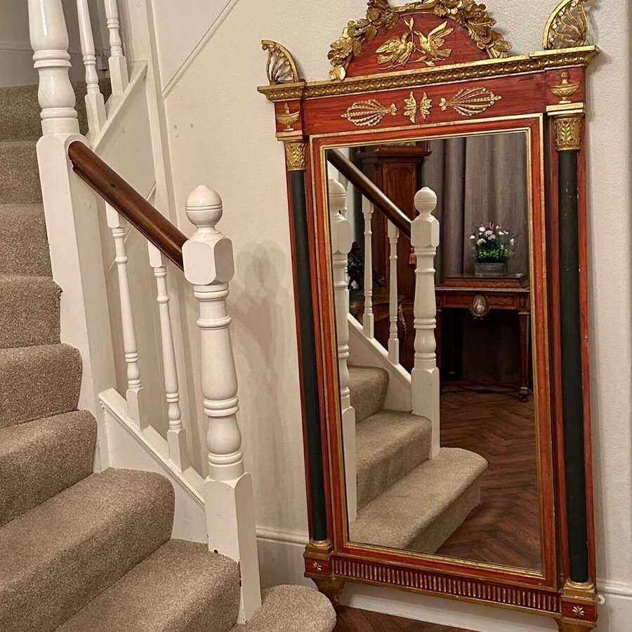 Most Decorative Empire Mirror Circa 1890