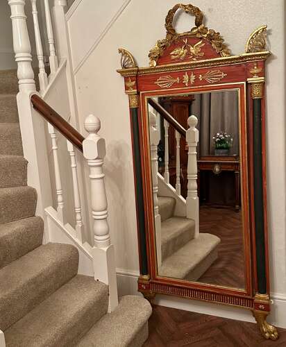 Most Decorative Empire Mirror Circa 1890