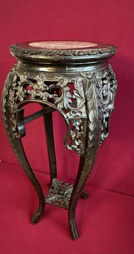 A Chinese Planter Circa 1910.jardiniere Stand. Pedestal.