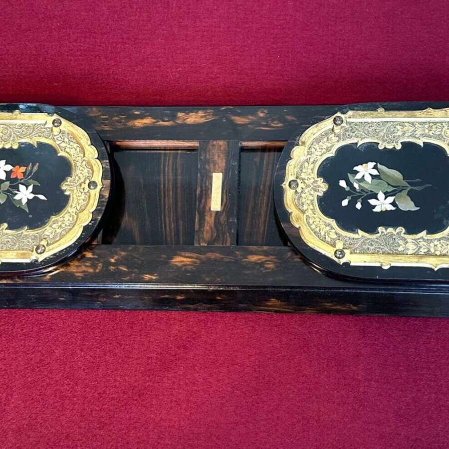 Victorian Pietra Dura Book Slide.Circa 1875.
display Stand