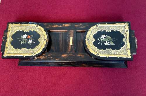 Victorian Pietra Dura Book Slide.Circa 1875.
display Stand