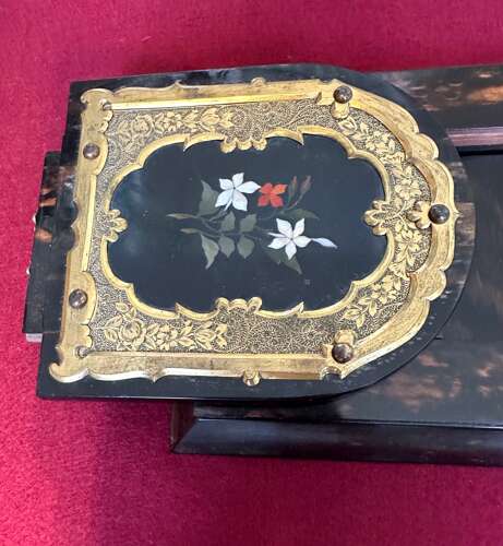 Victorian Pietra Dura Book Slide.Circa 1875.
display Stand