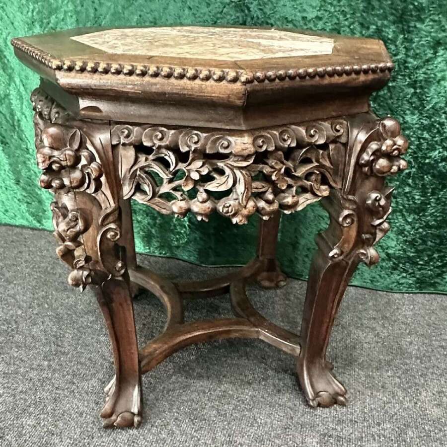 Chinese Padouk Stand Circa 1900
