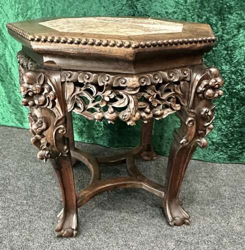 Chinese Padouk Stand Circa 1900