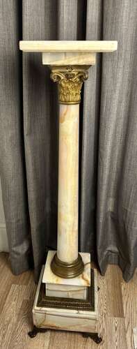A Fine Onyx Column Circa 1900