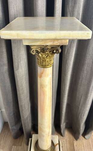 A Fine Onyx Column Circa 1900