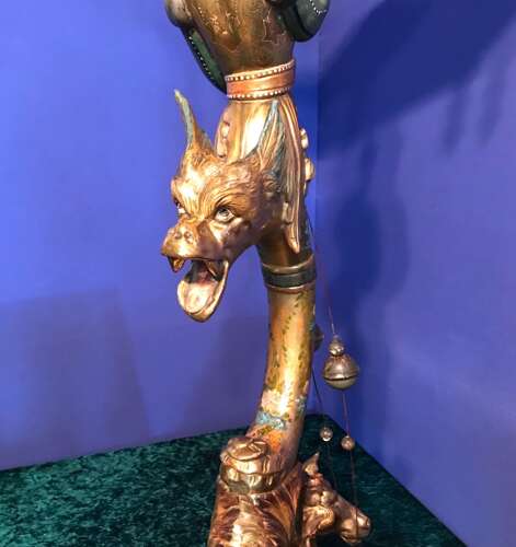 An Exotic Venetian Torchere, ,Pedestal. Planter, Circa 1860
