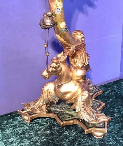 An Exotic Venetian Torchere, ,Pedestal. Planter, Circa 1860