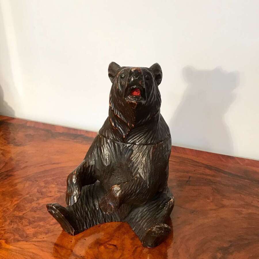 Black Forest Style Carved Wood Bear