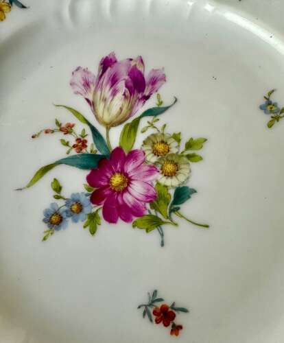 Meissen Floral Plate, And One Other